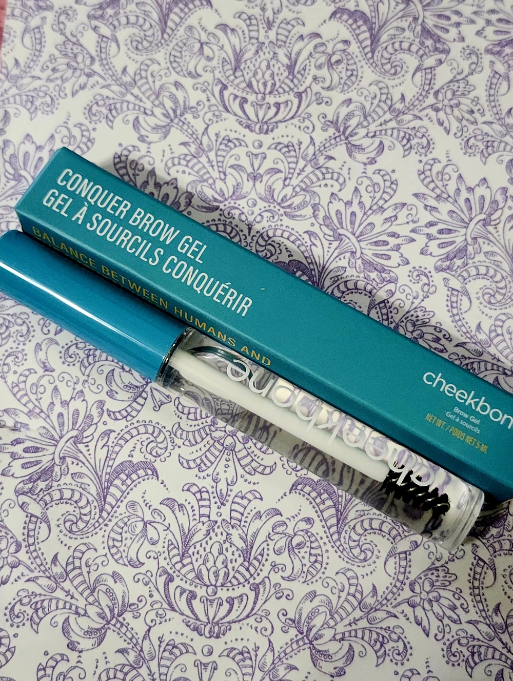 Cheekbone Conquer Brow Gel in Teal-Capped Clear Tube NIB